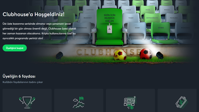 Sportsbet.io Club House Özelliğiyle Bahis Yaptıkça Bonus Kazanma Fırsatı